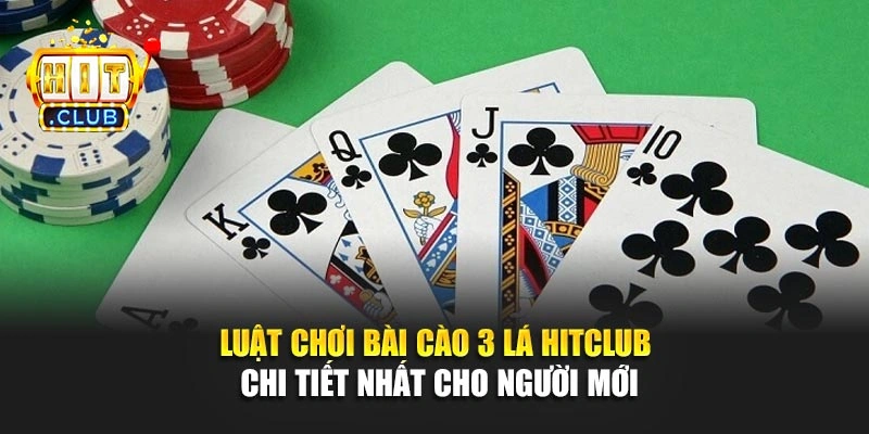 Bàn bài cào ba lá hiển thị nút điểm từng cửa trên sảnh game Hitclub